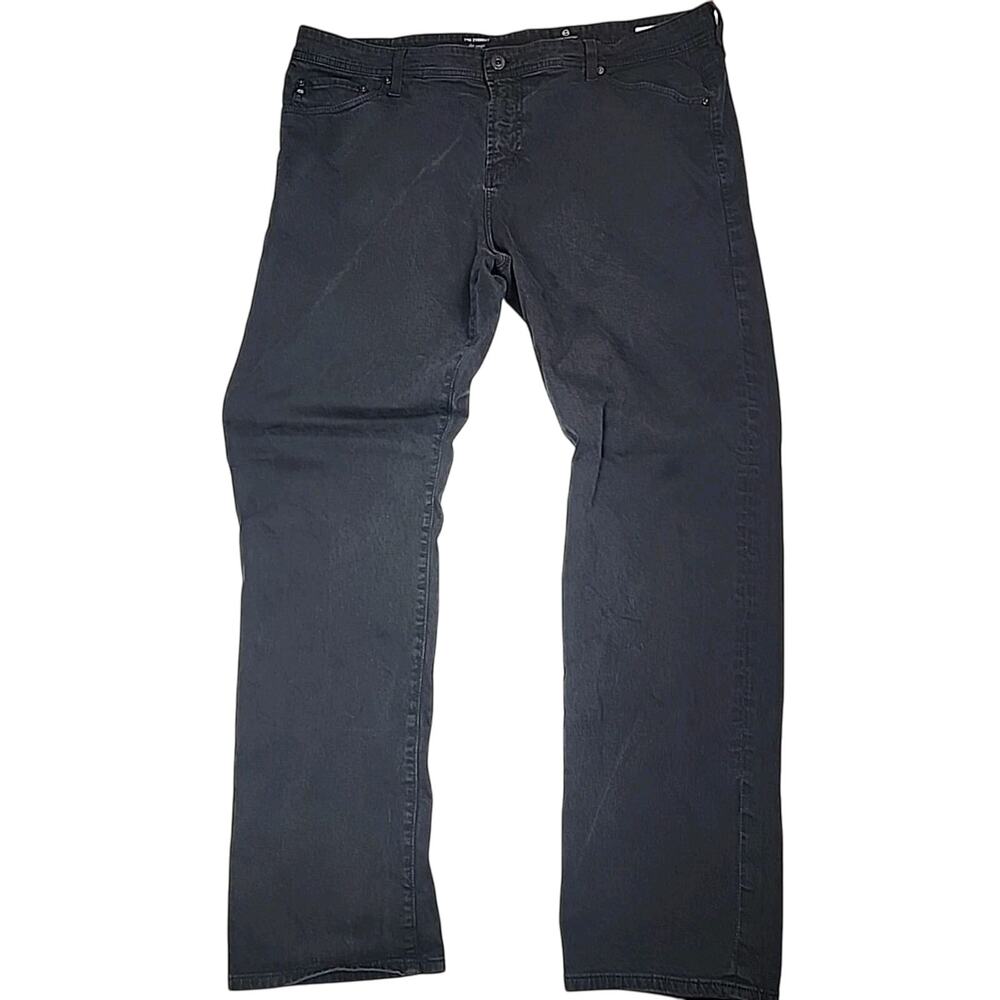 Adriano Goldschmied AG The Everett Slim Straight Jeans 40x32 Black Stretch Denim